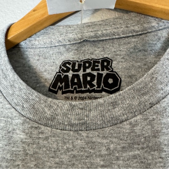 New Nintendo Gray Kids T-Shirt - Picture 4 of 7
